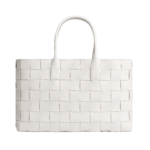 Khaite Maxi Intreccio Tote in White/black - Multicolour Totes & Top-Handle Bags - The Lotus Tote Bag - Shop at Coveti