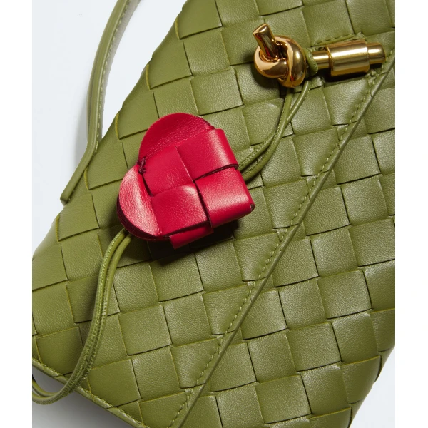Khaite Women's Andiamo Clutch in Matcha/lipstick - Multicolour Clutch Bags - The Lotus Tote Bag - Shop at Coveti