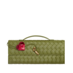 Khaite Women's Andiamo Clutch in Matcha/lipstick - Multicolour Clutch Bags - The Lotus Tote Bag - Shop at Coveti