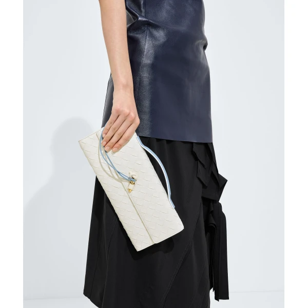 Khaite Women's Andiamo Clutch in Mineral/alabaster - Multicolour Clutch Bags - The Lotus Tote Bag - Shop at Coveti