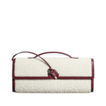 Khaite Women's Andiamo Clutch in White/lava red - Multicolour Clutch Bags - The Lotus Tote Bag - Shop at Coveti