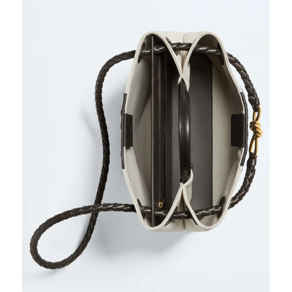 Khaite Women's Andiamo in Natural/espresso - Multicolour Totes & Top-Handle Bags - The Lotus Tote Bag - Shop at Coveti