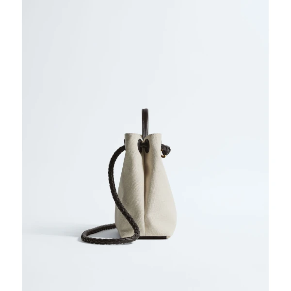 Khaite Women's Andiamo in Natural/espresso - Multicolour Totes & Top-Handle Bags - The Lotus Tote Bag - Shop at Coveti