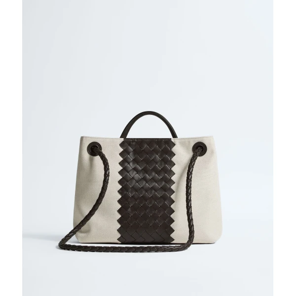 Khaite Women's Andiamo in Natural/espresso - Multicolour Totes & Top-Handle Bags - The Lotus Tote Bag - Shop at Coveti