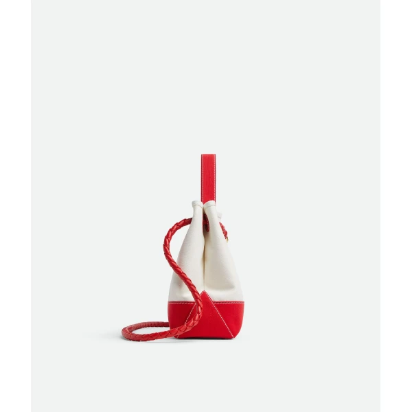Khaite Women's Andiamo in White/red - Multicolour Totes & Top-Handle Bags - The Lotus Tote Bag - Shop at Coveti