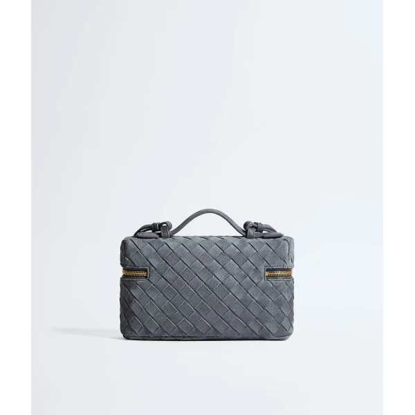 Khaite Women's Bang Bang in Cloudy indigo/gravel - Multicolour Shoulder & Crossbody Bags - The Lotus Tote Bag - Shop at Coveti