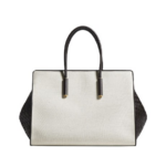 Khaite Women's Barbara Tote in Natural/espresso - Multicolour Totes & Top-Handle Bags - The Lotus Tote Bag - Shop at Coveti