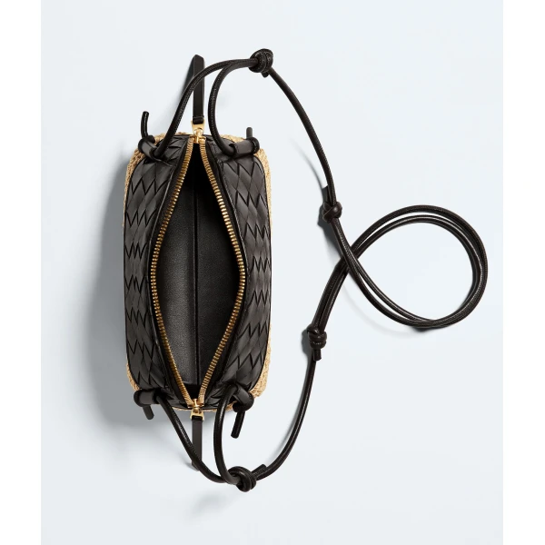Khaite Women's Concert Pouch in Espresso/natural - Multicolour Clutch Bags - The Lotus Tote Bag - Shop at Coveti