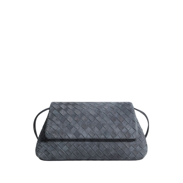 Khaite Women's Giorno in Cloudy indigo/gravel - Multicolour Shoulder & Crossbody Bags - The Lotus Tote Bag - Shop at Coveti