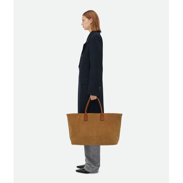 Khaite Women's Large Cabat in Camel/light wood - Multicolour Totes & Top-Handle Bags - The Lotus Tote Bag - Shop at Coveti