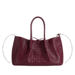 Khaite Women's Large Pinacoteca in Barolo/ecru - Multicolour Totes & Top-Handle Bags - The Lotus Tote Bag - Shop at Coveti