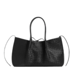 Khaite Women's Large Pinacoteca in Black/fondant - Multicolour Totes & Top-Handle Bags - The Lotus Tote Bag - Shop at Coveti