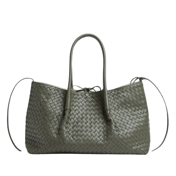 Khaite Women's Large Pinacoteca in Pickle/sea salt - Multicolour Totes & Top-Handle Bags - The Lotus Tote Bag - Shop at Coveti