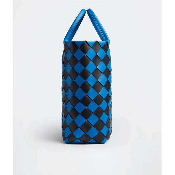 Khaite Women's Maxi Intreccio Tote in Signal blue/black - Multicolour Totes & Top-Handle Bags - The Lotus Tote Bag - Shop at Coveti