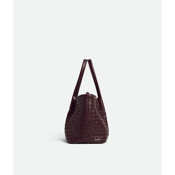 Khaite Women's Pinacoteca in Dark barolo/pickle - Multicolour Totes & Top-Handle Bags - The Lotus Tote Bag - Shop at Coveti