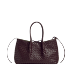 Khaite Women's Pinacoteca in Dark barolo/pickle - Multicolour Totes & Top-Handle Bags - The Lotus Tote Bag - Shop at Coveti
