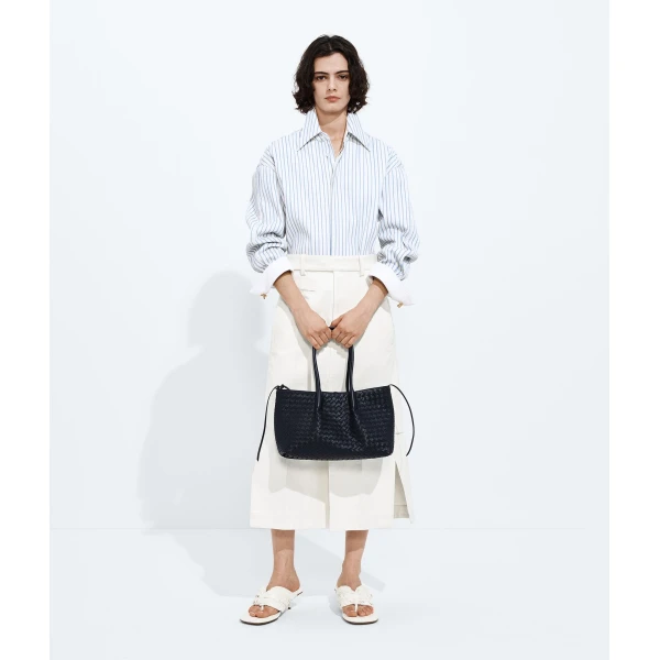Khaite Women's Pinacoteca in Midnight/basalt - Multicolour Totes & Top-Handle Bags - The Lotus Tote Bag - Shop at Coveti