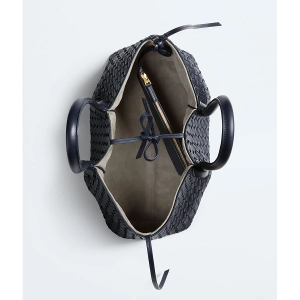 Khaite Women's Pinacoteca in Midnight/basalt - Multicolour Totes & Top-Handle Bags - The Lotus Tote Bag - Shop at Coveti