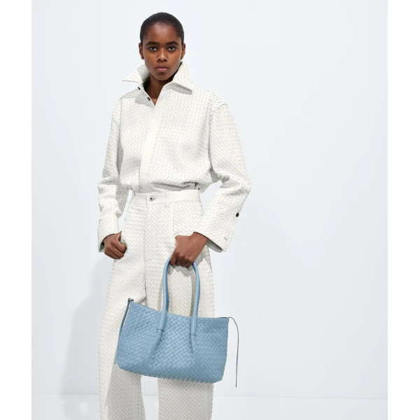 Khaite Women's Pinacoteca in Mineral/espresso - Multicolour Totes & Top-Handle Bags - The Lotus Tote Bag - Shop at Coveti