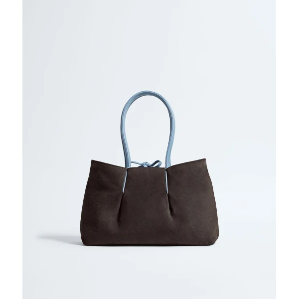 Khaite Women's Pinacoteca in Mineral/espresso - Multicolour Totes & Top-Handle Bags - The Lotus Tote Bag - Shop at Coveti