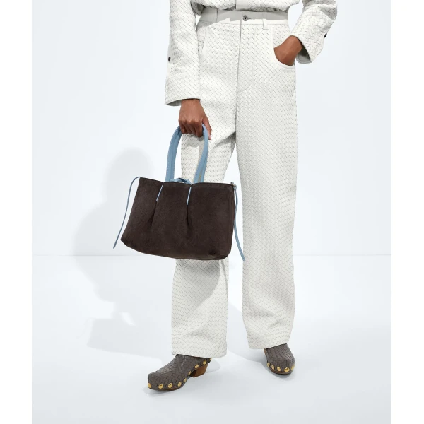 Khaite Women's Pinacoteca in Mineral/espresso - Multicolour Totes & Top-Handle Bags - The Lotus Tote Bag - Shop at Coveti