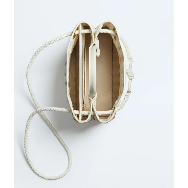 Khaite Women's Small Andiamo in Alabaster/ecru - Multicolour Totes & Top-Handle Bags - The Lotus Tote Bag - Shop at Coveti