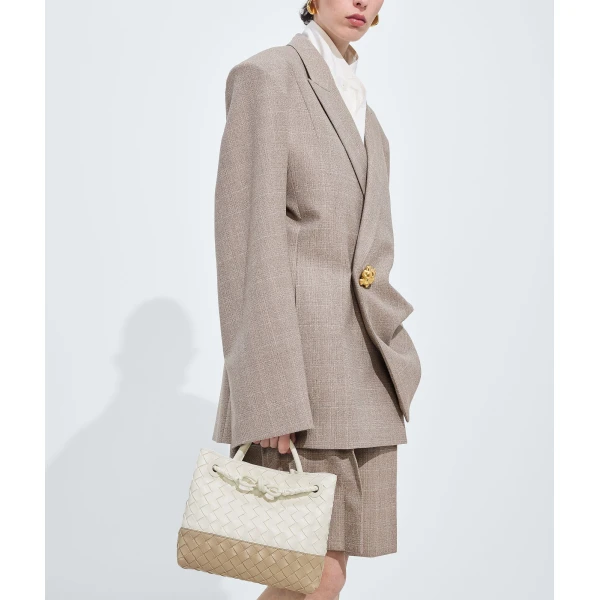 Khaite Women's Small Andiamo in Alabaster/ecru - Multicolour Totes & Top-Handle Bags - The Lotus Tote Bag - Shop at Coveti