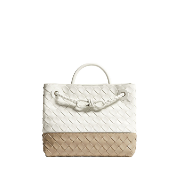 Khaite Women's Small Andiamo in Alabaster/ecru - Multicolour Totes & Top-Handle Bags - The Lotus Tote Bag - Shop at Coveti
