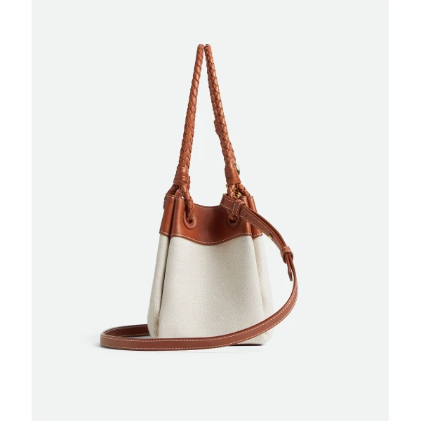Khaite Women's Small Parachute in Natural / Lightwood - Multicolour Shoulder & Crossbody Bags - The Lotus Tote Bag - Shop at Coveti