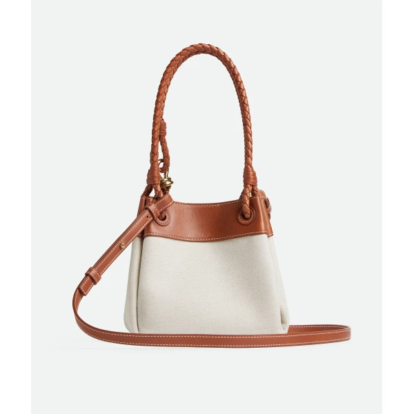 Khaite Women's Small Parachute in Natural / Lightwood - Multicolour Shoulder & Crossbody Bags - The Lotus Tote Bag - Shop at Coveti