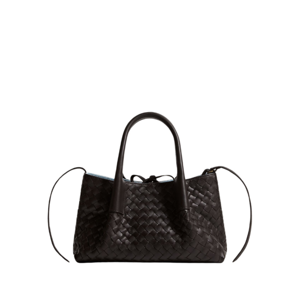 Khaite Women's Small Pinacoteca in Espresso/mineral - Multicolour Totes & Top-Handle Bags - The Lotus Tote Bag - Shop at Coveti