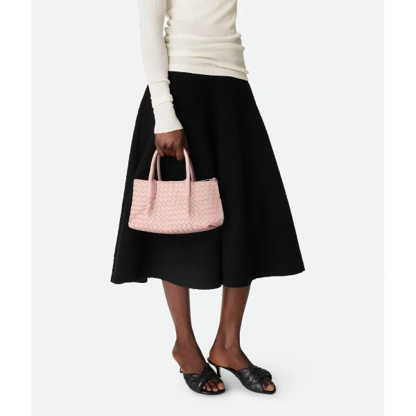 Khaite Women's Small Pinacoteca in Rose/barolo - Multicolour Totes & Top-Handle Bags - The Lotus Tote Bag - Shop at Coveti