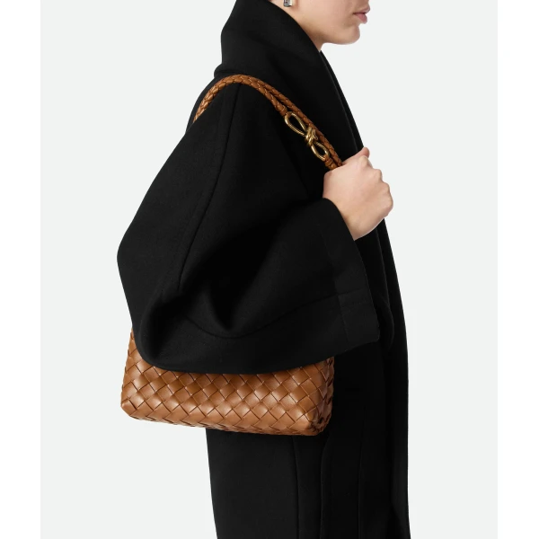 Khaite Women's Small Andiamo in Amber - Orange Totes & Top-Handle Bags - The Lotus Tote Bag - Shop at Coveti