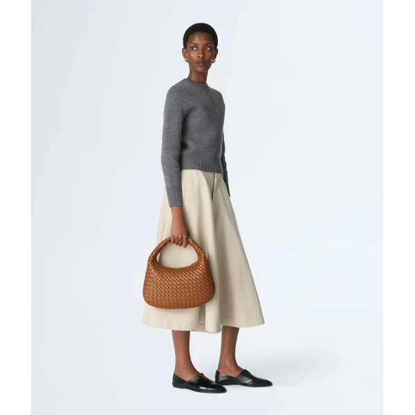 Khaite Women's Small Veneta in Amber - Orange Shoulder & Crossbody Bags - The Lotus Tote Bag - Shop at Coveti