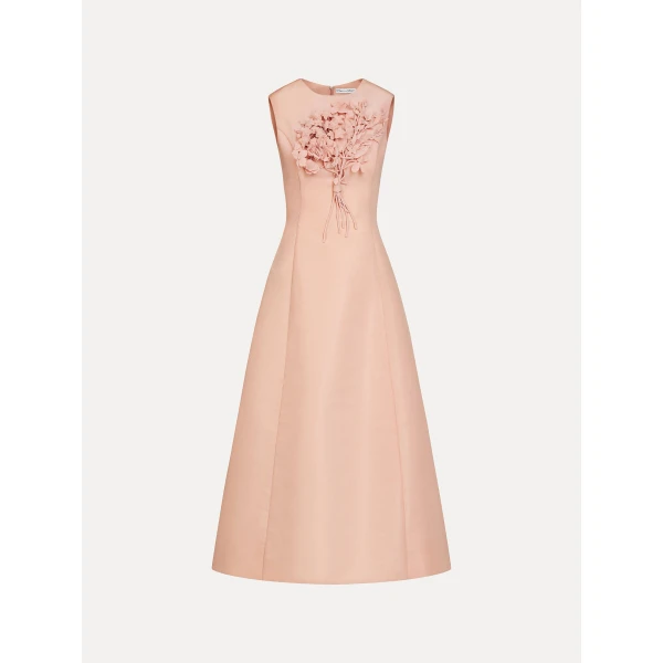 Oscar de la Renta Bouquet Embroidered Cocktail Dress - Dresses - American Luxury Evening Wear at Coveti