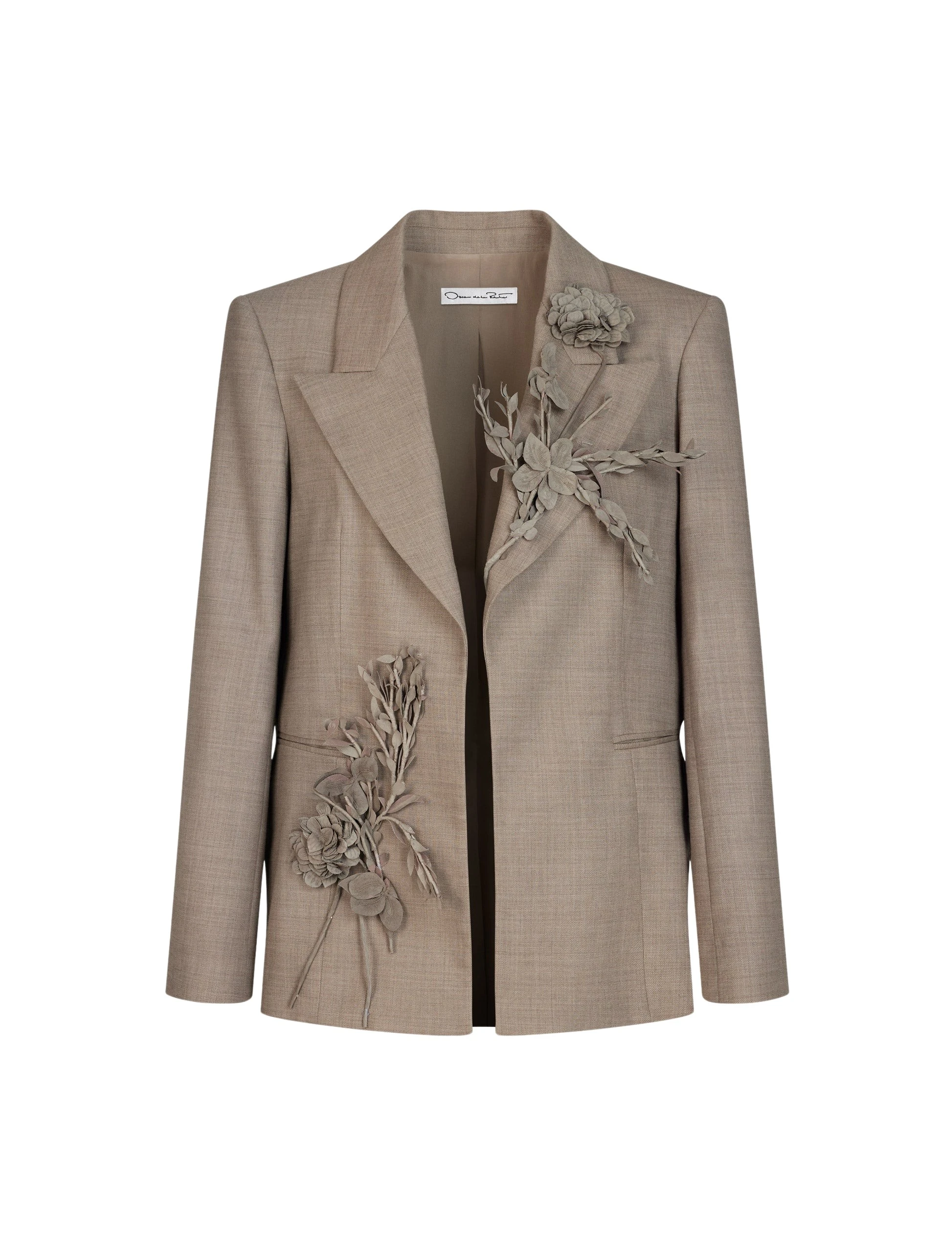 Oscar-de-la-Renta-Bouquet-Embroidered-Jacket-Jackets28965_nobg Oscar de la Renta Bouquet Embroidered Jacket - Jackets - American Luxury Evening Wear at Coveti