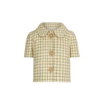 Oscar de la Renta Checked Tweed Jacket - Jackets - American Luxury Evening Wear at Coveti