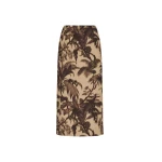 Oscar de la Renta Chiné Palm Leaves Pencil Skirt - Skirts - American Luxury Evening Wear at Coveti