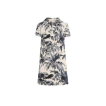 Oscar de la Renta Chiné Palm Leaves Shift Dress - Dresses - American Luxury Evening Wear at Coveti