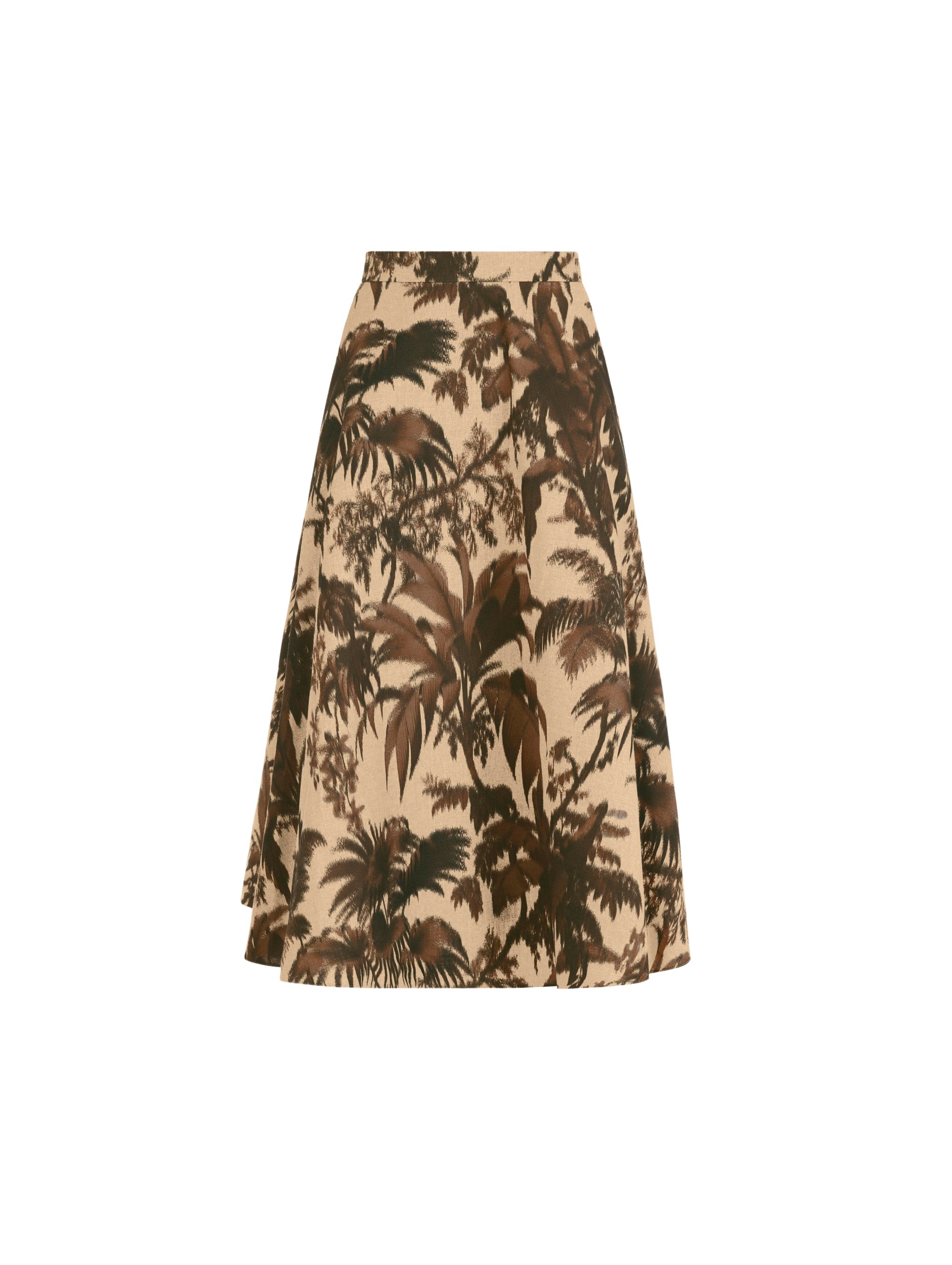 Oscar de la Renta Chiné Palm Leaves Skirt - Skirts - American Luxury Evening Wear at Coveti