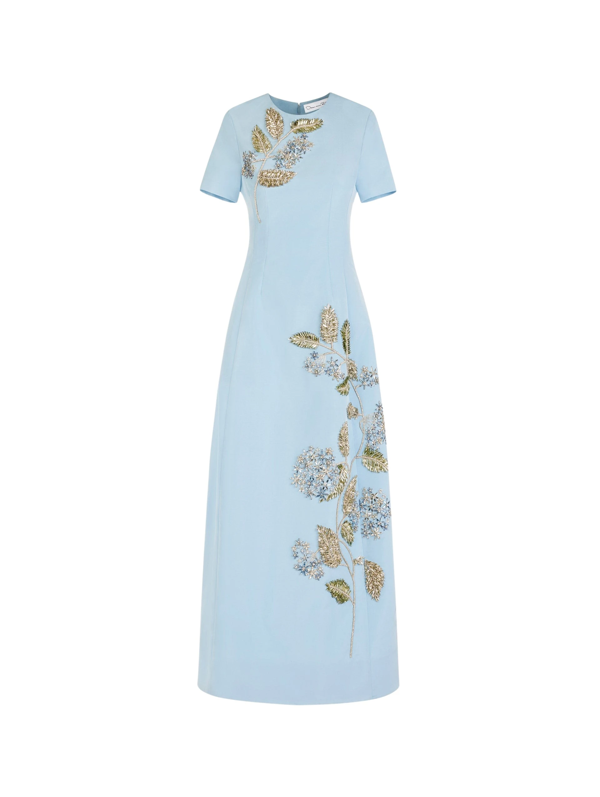 Oscar-de-la-Renta-Crystal-Flower-Embroidered-Faille-Dress-Dresses73572_nobg Oscar de la Renta Crystal Flower Embroidered Faille Dress - Dresses - American Luxury Evening Wear at Coveti