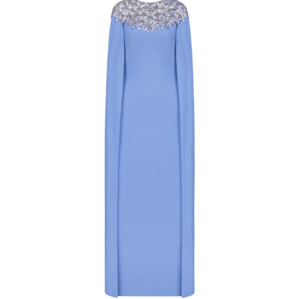 Oscar de la Renta Crystal & Glass Embroidered Caftan - kimono - American Luxury Evening Wear at Coveti