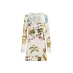Oscar de la Renta Dominican Landscape Shift Dress - Dresses - American Luxury Evening Wear at Coveti