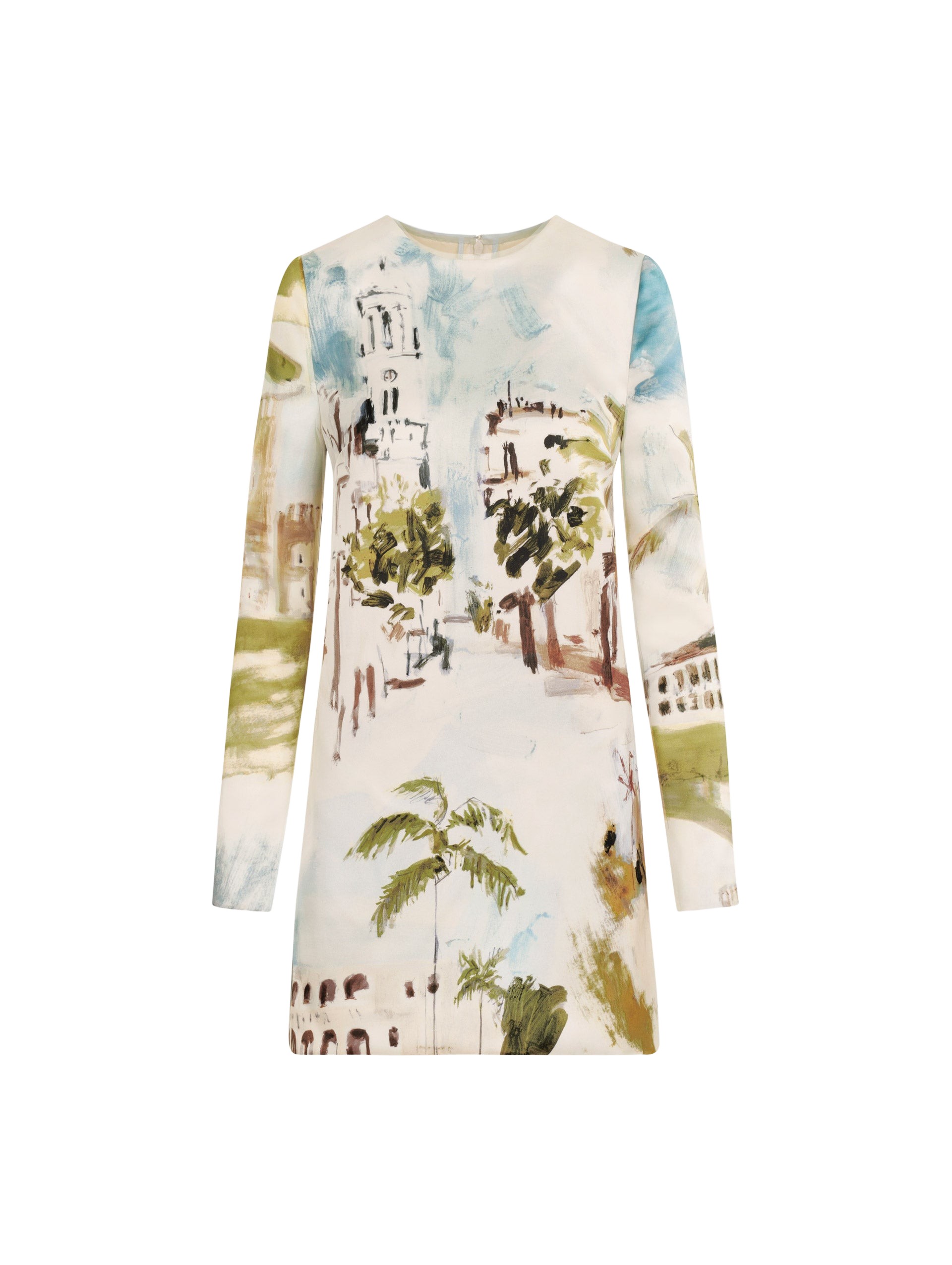 Oscar de la Renta Dominican Landscape Shift Dress