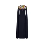 Oscar de la Renta Dominican Mixed Floral Caftan - kimono - American Luxury Evening Wear at Coveti
