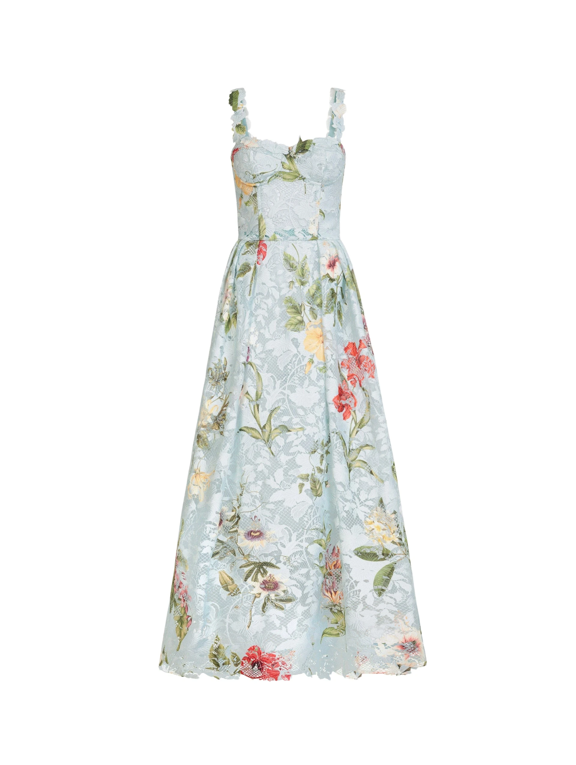 Oscar-de-la-Renta-Dominican-Mixed-Floral-Guipure-Cocktail-Dress-Dresses11471_nobg Oscar de la Renta Dominican Mixed Floral Guipure Cocktail Dress - Dresses - American Luxury Evening Wear at Coveti