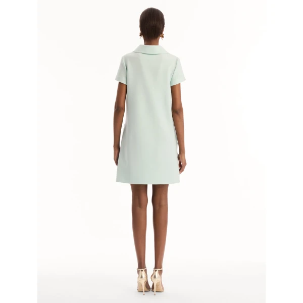 Oscar de la Renta Dominican Mixed Floral Threadwork Shift Dress - Dresses - American Luxury Evening Wear at Coveti