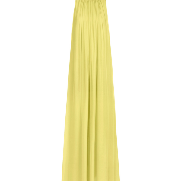 Oscar de la Renta Hibiscus Detail Silk Chiffon Caftan - kimono - American Luxury Evening Wear at Coveti