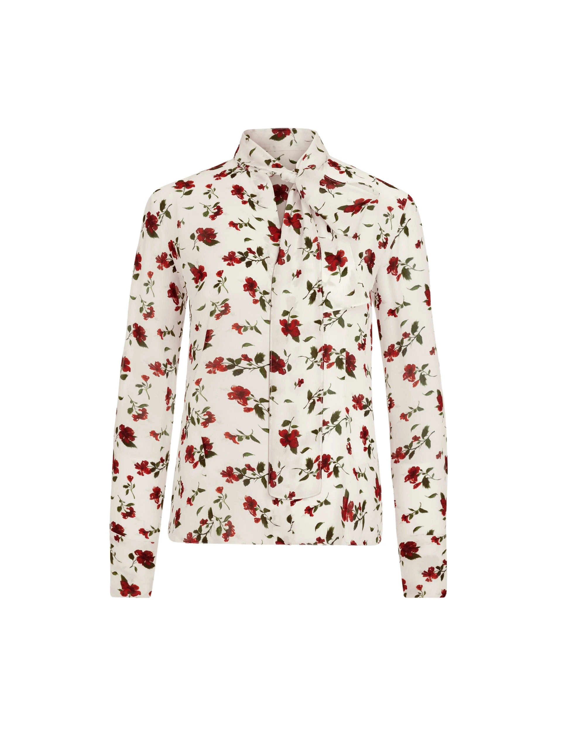 Oscar-de-la-Renta-Hibiscus-Silk-Chiffon-Blouse-Tops99778_nobg Oscar de la Renta Hibiscus Silk Chiffon Blouse - Tops - American Luxury Evening Wear at Coveti