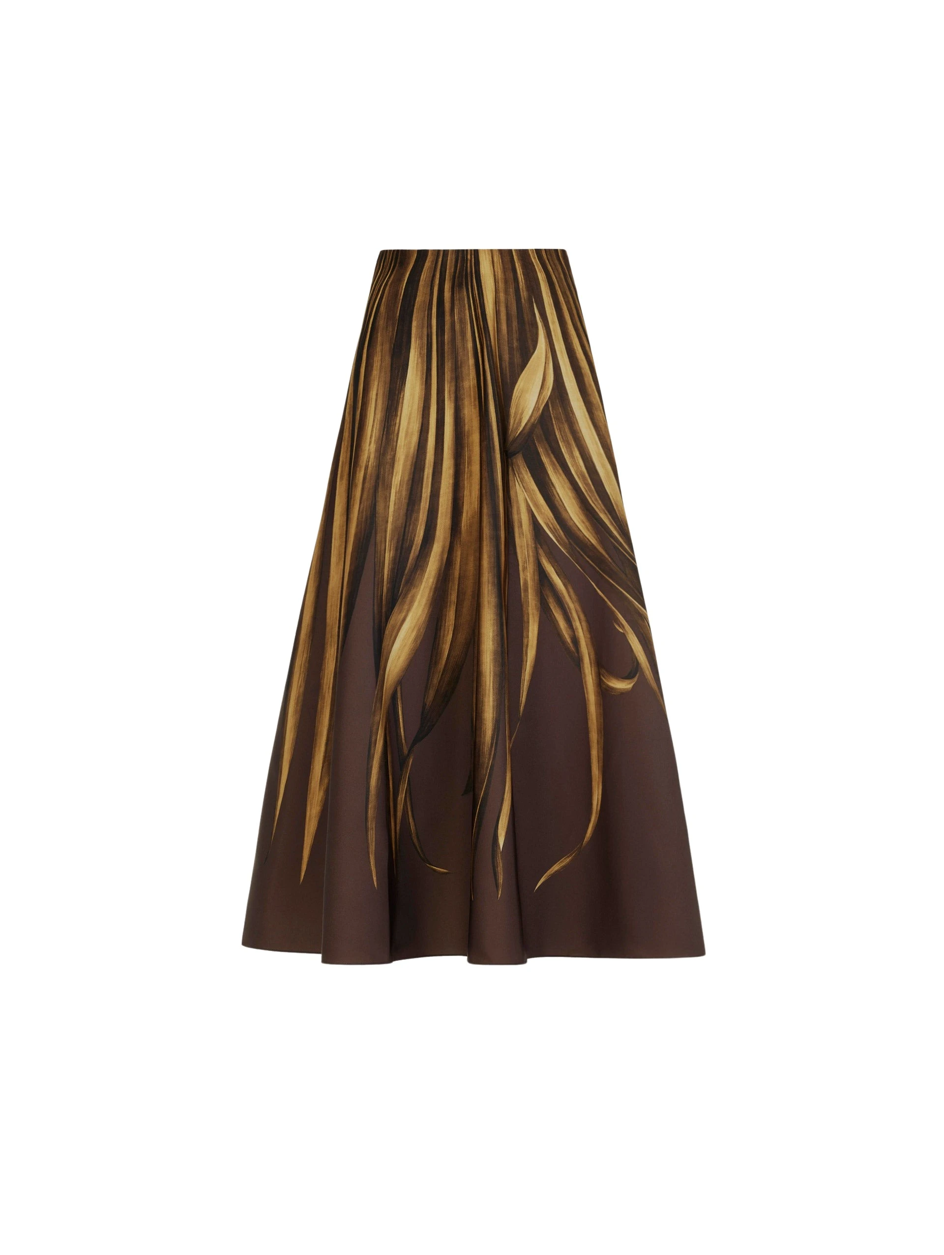 Oscar-de-la-Renta-Palm-Leaves-Faille-Skirt-Skirts63365_nobg Oscar de la Renta Palm Leaves Faille Skirt - Skirts - American Luxury Evening Wear at Coveti